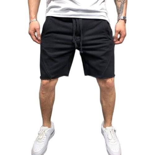 2021 Men cotton Shorts Mens loose Short Trousers Fitness Bodybuilding Jogger Mens durable Sweatpants Fitness Workout Shorts