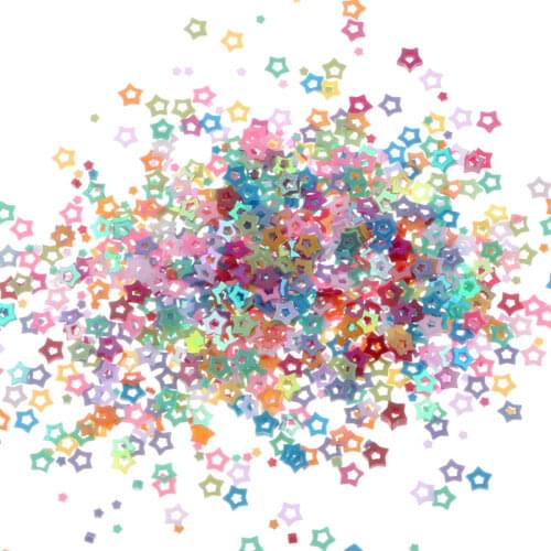 30g 3x1mm Acrylic Pentagram Lentejuelas/Loose Sequins Paillette Sewing Craft For Decoration Garment Cloth Embroidery Accessories