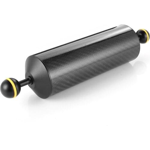 330mm 13" Carbon Fiber Float Buoyancy Aquatic Arm Double Ball Diving Camera Tray