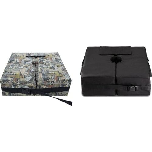 46x46x15cm 900D Oxford Cloth Patio Beach Tent Base Weight Bag Umbrella Base Bag for Outdoor Parasol Can Add Weight 46kg