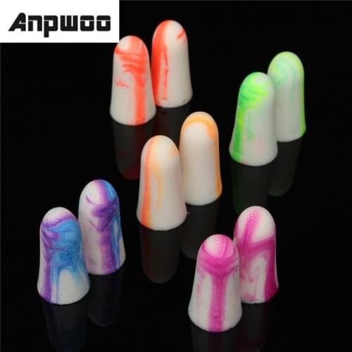 ANPWOO 10 PCS A Lot Foam Anti Noise Ear Plugs Ear Protectors Sleep Soundproof Earplugs Workplace Safety Supplies