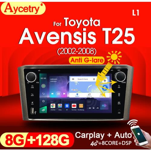 PX6 4G 2 din Android 10 Car radio Multimedia player dvd GPS navigation autoradio For Toyota Avensis/T25 2003-2008 stereo audio