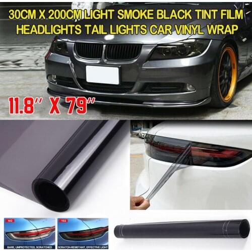30*200cm Auto Car Smoke Fog Light Headlight Taillight Tint Vinyl Film Sheet Sticker Waterproof Car Body Film Cover Car Styling