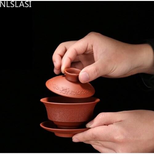 120ml purple sand teapot wholesale ore purple sand Pu'er tea teapot home gift purple sand tea set dropshipping