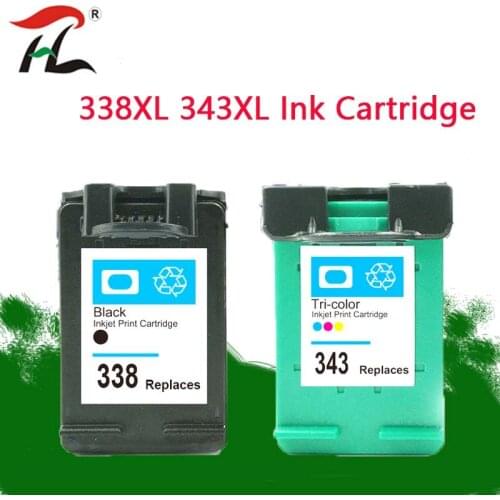 338XL 343XL Compatible 338XL ink cartridges for hp338 hp343 for HP C3100 C3110 C3140 C3150 C3170 C3180 C3190 Officejet 7210 7310