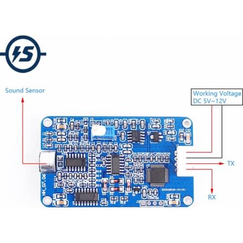 For Arduino Sound Sensor Module 30dB-130dB Detecter Volume Monitor Noise Detecter 5V-12V TTL UART