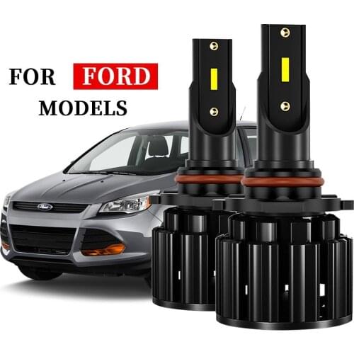For ford focus mondeo kuga fiesta ecosport Mustang transit High Beam Low Beam Headlight Bulbs Led Fog Light H1 H7 H11 H4 9004