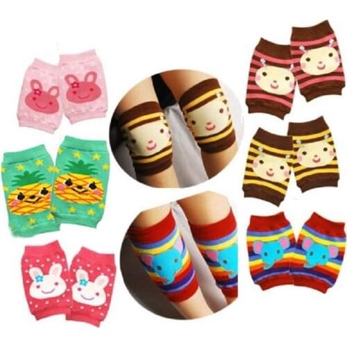 Cotton Toddler Knee Pad Baby elbow Cushion Newborn Crawling Safety Knee Protector Baby Leg Warmer Animal Boys Leggings