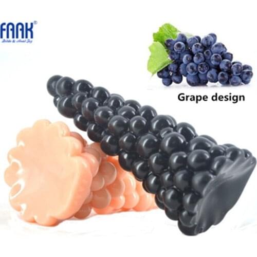 Grape Simulated Anal Plug Penis g-spot Multiple Stimulation Rear Court Toy Anal Plug Big Prostate Massage Anal Sex Toys FAAK