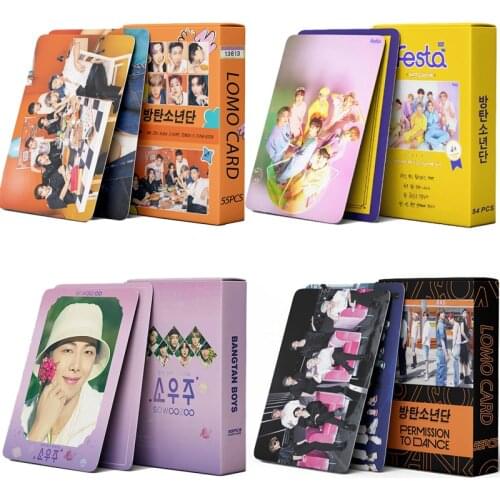 K-POP Lomo Card South Korean Groups Bangtan Boys BUTTER Festa New Album SOWOOZOO Poster PhotoCard Cards Wall Banner 54PC/SET