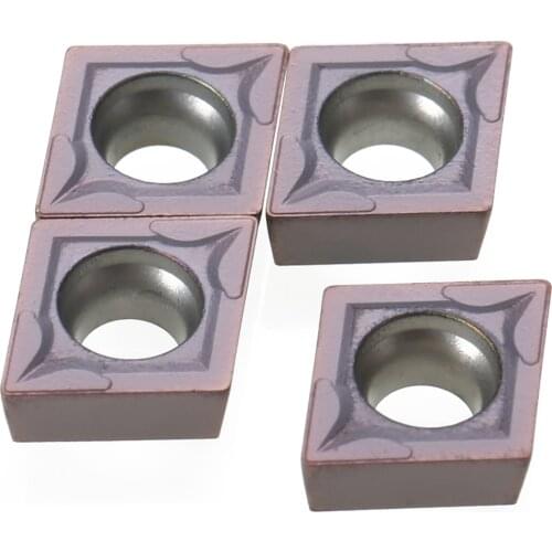 10Pcs/Set Carbide Inserts CCMT09T304 VP15TF Blades Practical Cutters For CNC Lathe Turning Tool Boring Bar
