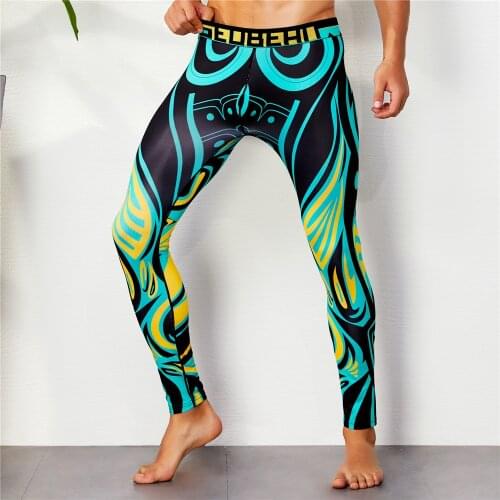 Running Tights Men Sports Leggings Basketball Compression Pants Fitness Tight Pants Sexy Gay Sportswear Skinny Sweatpants M-XXL
