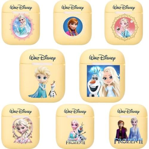 We Love Disney Frozen Princess Ana Elsa Silicone Case For Apple Airpods 1/2 Cover Protective Earphone Case Headphones Cases Prot