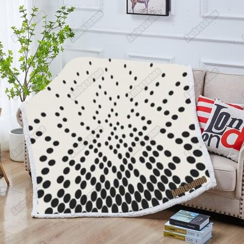Black Dots Print Blanket Kids Adult Blankets For Beds Outdoor Picnic Blanket Custom Blanket Summer Thin Blankets Dorm Blankets