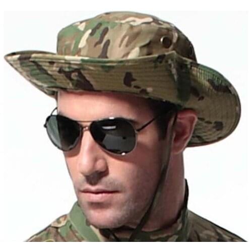 Great Fishing Hunting Cap Outdoor Hat Army Marine Bucket Jungle Cotton Military Cap Boonie Mens Hat Hiking