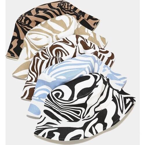 Striped Reversible Fisherman Hat Men and Women Summer Cotton Hat Outdoor Leisure Sun Hat Spring Small Fresh Sun Hat Bucket Hat