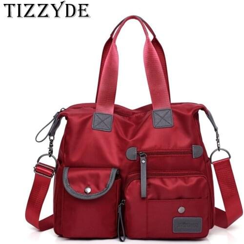 Simple Nylon Cloth Handbag 2019 New Summer Travel Solid Color Large Capacity Waterproof Portable Slung Shoulder Bag RLJ269
