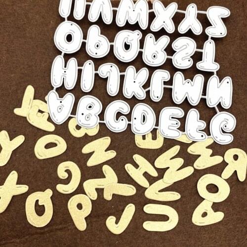 Metal Cutting Knife Mold Crafts Mold Stamps Mold Used To Decorate Embossed Cards DIY Scrapbook Photo Album 26pcs Capital Letters