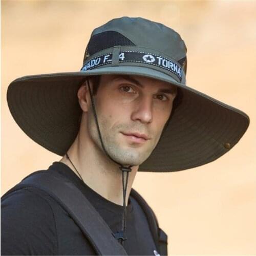 Sun Hat XBG-9205 Widen Summer Fisherman Cap Sports Hat Men Women Boonie Hat Uv-protection Outdoor Hiking Cap