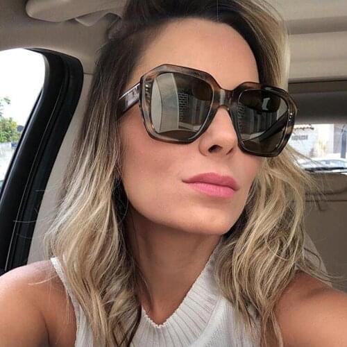 DCM Oversized Square Sunglasses Women Gradient Summer Style Classic Ladies Sun Glasses Female Big Eyewear UV400