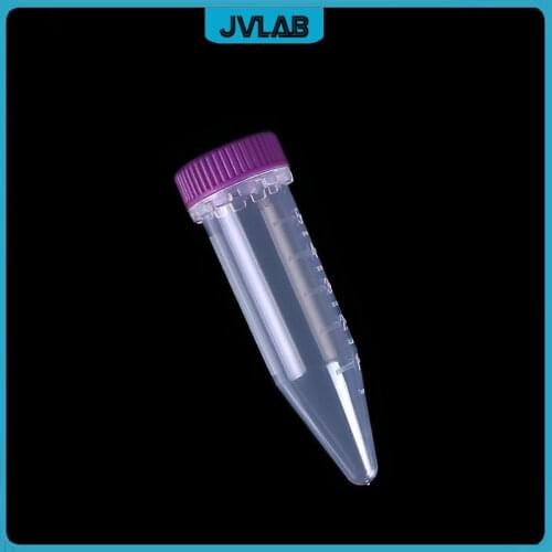 Sterile Plastic Centrifuge Tube 5 mL Test Tube With Screw Cover Bottom Tip Sample EP Tube With Clear Scale 100 / PK