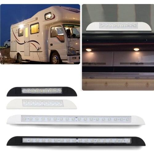 LED RV Yacht Indoor Ceiling Light 12-28V IP67 Waterproof Motorhome Camper Caravan Exterior Light Bar Touch Switch Awning Lamp