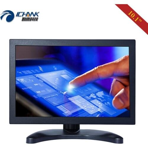 ZB101TC-59D/10.1" inch 1280x800 Full View 1080p HDMI VGA Metal Shell Driver Free Multi-point Capacitive Touch Screen PC Monitor