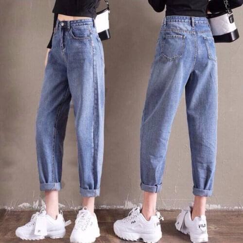 Woman Jeans Pants Autumn Winter High Waist Womens Jeans Loose Harem Pantalones Vaqueros