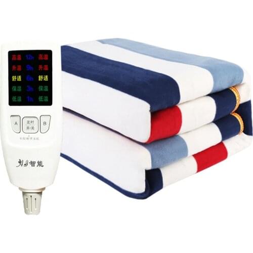 220V Household Thicker Electric Mattress Thermostat Adjustable Heated Blanket Electric Blanket Security Warm Heater Bedding