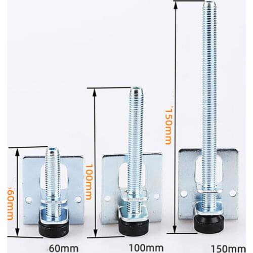 4Pcs 60/100/150mm Table Legs Metal Leveling Feet Screw Furniture Adjustable Cabinet Corner Bracket Floor protection Hardware