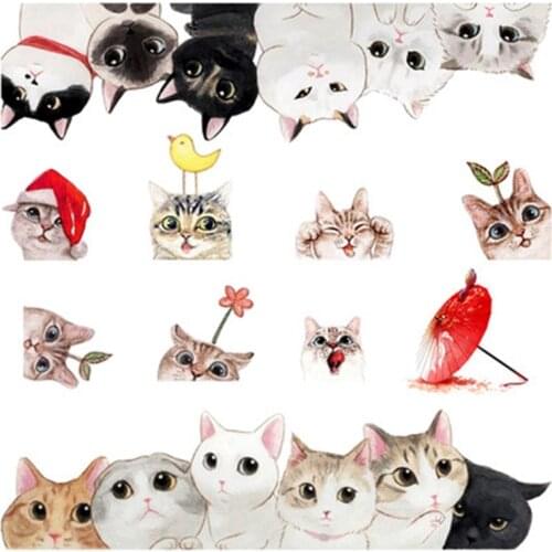 5 Sheets Cut Cats Scrapbooking Sticker Phone Resin Fillings Silicone Case DIY Jewelry Mold Resin Tools Stickers