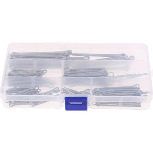 90x Industrial Mechanical Hitch Hair U Cotter Pin Tractor Fastener Clip Assortment Kit