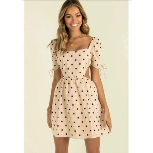 ADRAVETH Summer Polka Dot Dresses