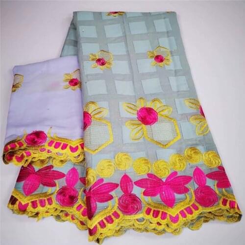 African swiss lace fabric high quality cotton lace french lace fabric with stones swiss voile lace in switzerland 7yards y19-51