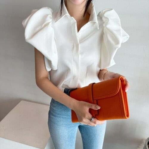 AZTERUMI Black And White Blouses