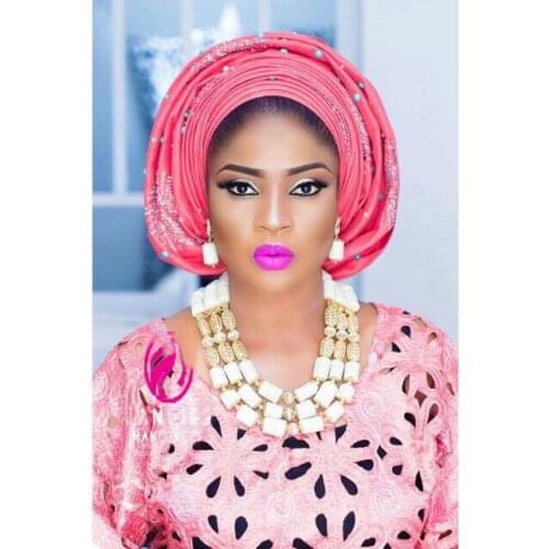 White Coral Nigerian Wedding Beads Bridal Jewelry Sets Fashion Women Brides Coral Statement Necklace Set QW1212