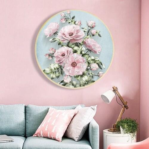 EECAMAIL 5D DIY Diamond Painting Full Diamond Entrance Modern Fresh Natural Rich Flower Home Decoration Painting No Frame