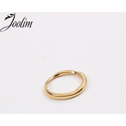 Joolim Gold Finish Mobius Strip Stainless Steel Rings 2021 Jewelry