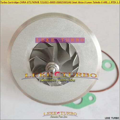 Turbo Cartridge CHRA GT1749VB 721021 721021-0005 038253016G For Audi A3 For Seat Ibiza Leon Toledo vw Bora Golf IV ARL 1.9L TDI