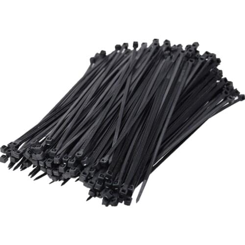100PCS Nylon Cable Ties Black 3*100 Cable Wire Ties Self Locking Zip Ties 100mm