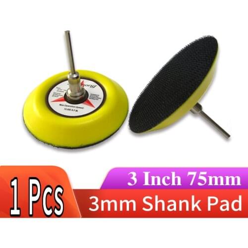 3 Inch Sander Backing Pad Sanding Pad 3mm Shank for Dremel Grinding Abrasive Tools Electric Grinder Accessories