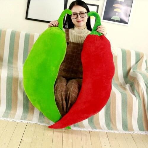 1PC Simulation Chili Plush Pillow Toys Stuffed Vegetables Pepper Pillow Cushion Dolls Creative Toy for Children Home Decoration