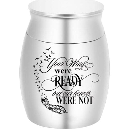Memorial Mini Urn Funeral Urn , 316L Stainless Steel Customize Ashes Bottle Keepsake,Cremation Urns Engraved Jewelry