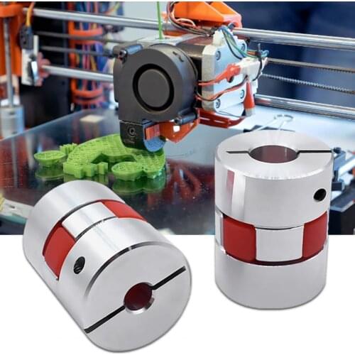 Durable Shaft Coupler Buffer Action Dismountable Flexible Aluminium Alloy Integration Plum Shaft Coupling for 3D Printer