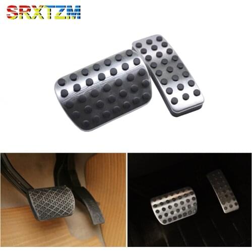 SRXTZM Car Fuel Brake Gas Foot Rest Modified Pedal Non-Slip Pad Plate Cover for Mercedes Benz AMG A B GLA ML GL R W176 W245