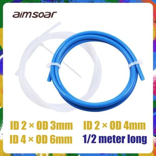 PTFE tube pipe 1.75mm 2mm 3mm 4mm 6mm bowden extruder J-head hotend Reprap filament sockets 1 Meter 2 Meter 3d printer parts