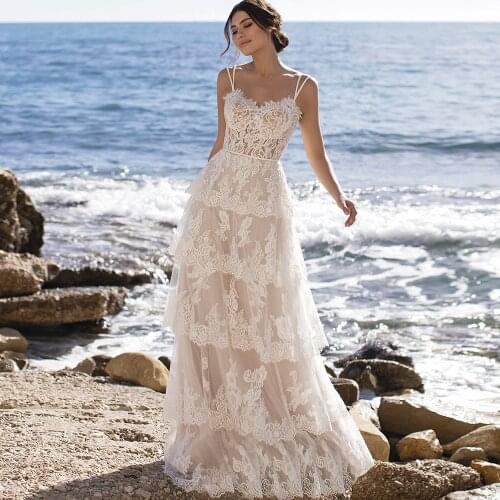UETEEY Beach Wedding Dresses