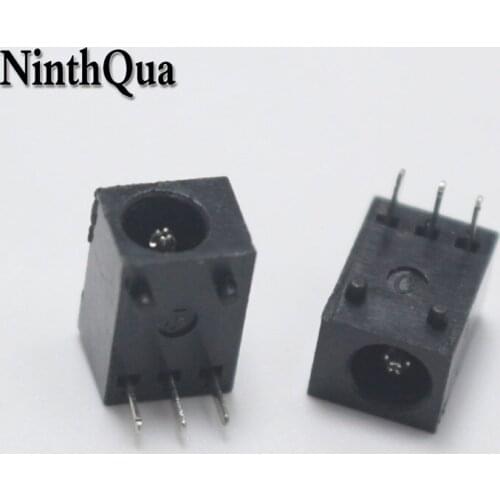 10pcs 3.5*1.35mm DC Power jack DC-003 3Pin Right Angle Connector DIY Repair Charging Computer Laptop Electronic Components