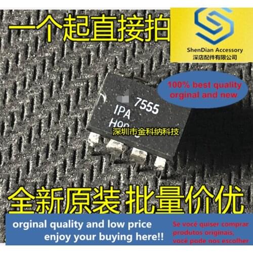 10pcs only orginal new ICM7555IPA ICL7555IPA silk screen 7555IPA straight plug clock chip