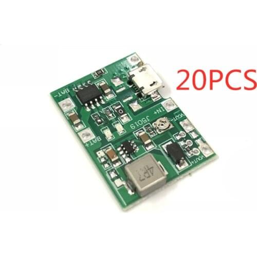 20PCS 3.7V Liter 9V 5V Multimeter Modified 18650 Lithium Battery Charging, Boosting Discharging Integrated Adjustable Module 2A